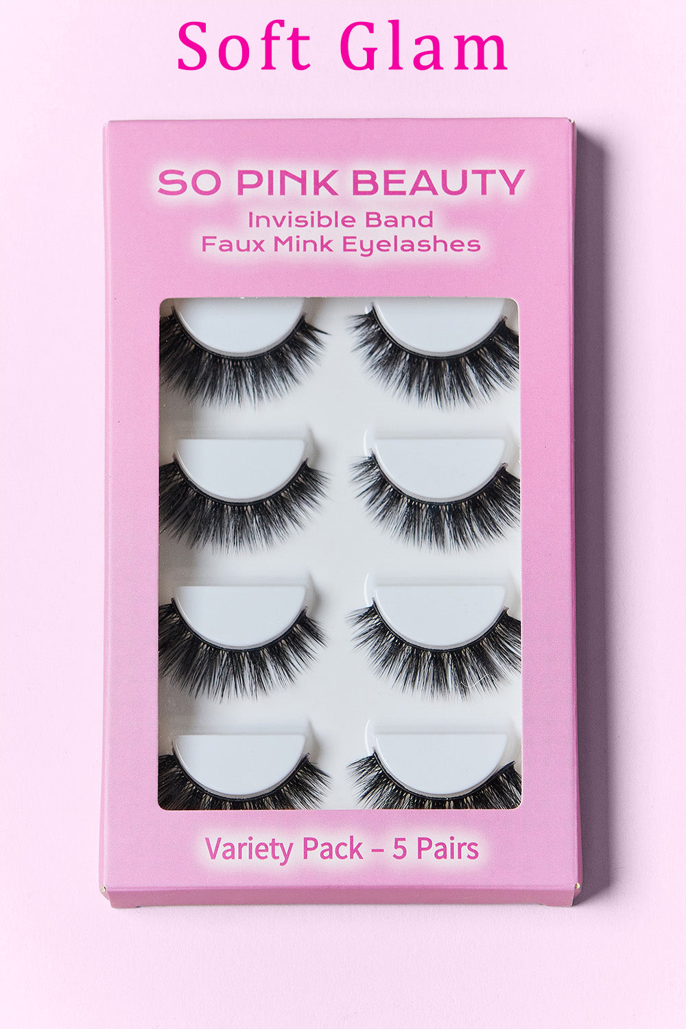 SO PINK BEAUTY Mink Eyelashes 5 Pairs