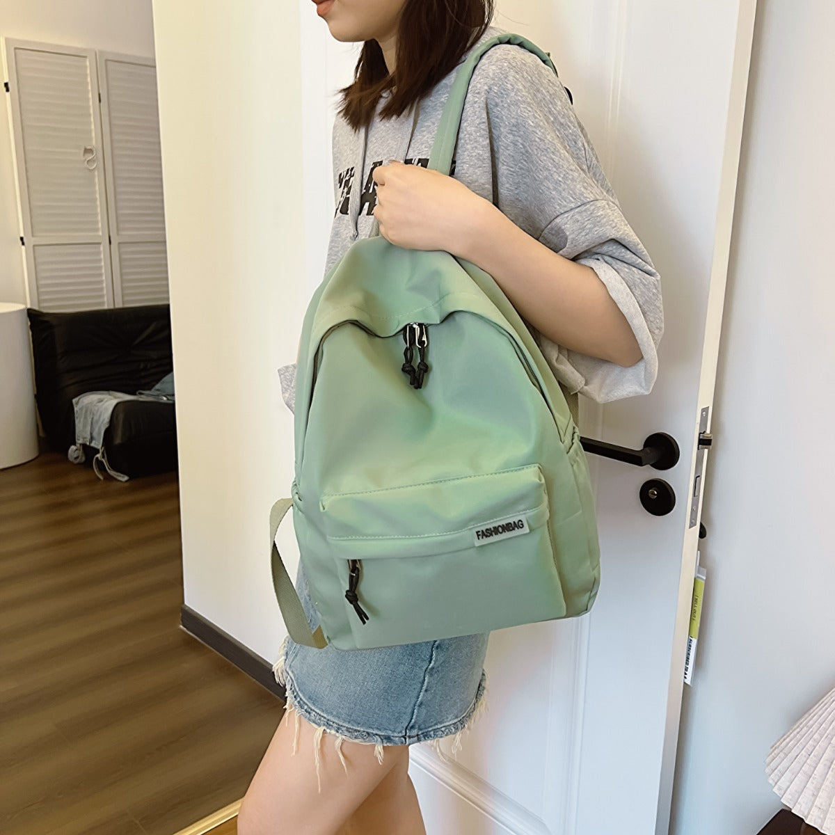 Adjustable Strap Cloth Large Backpack Bag